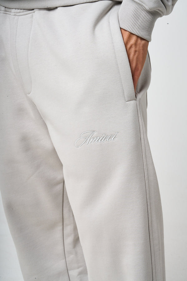 Doakes Light Grey Logo Embroidery Jogger