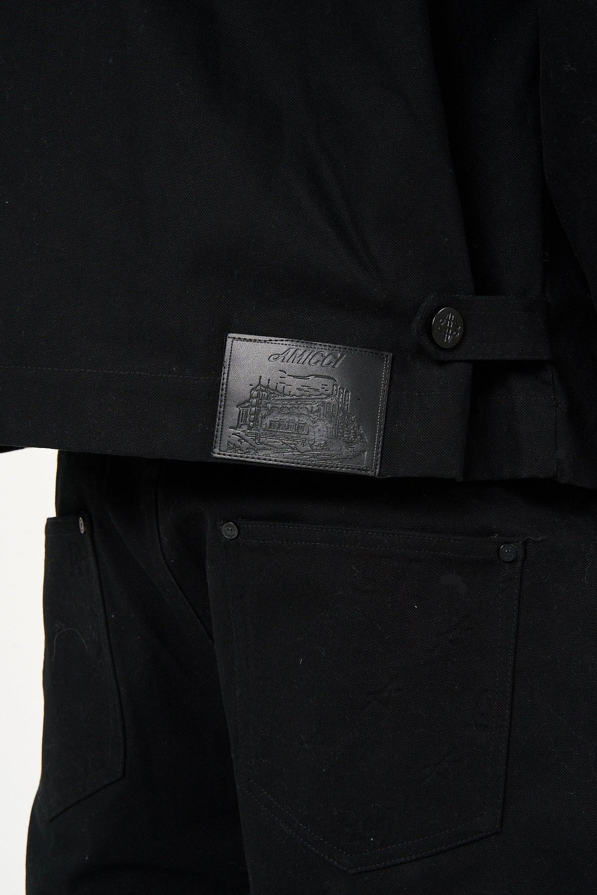 Maceo Embossed Jacket Black