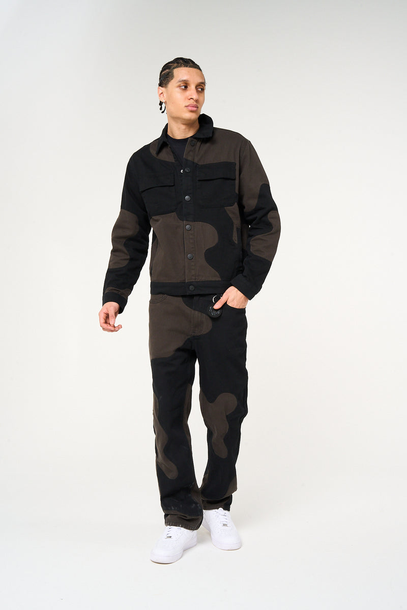 Palencia patchwork spijkerbroek