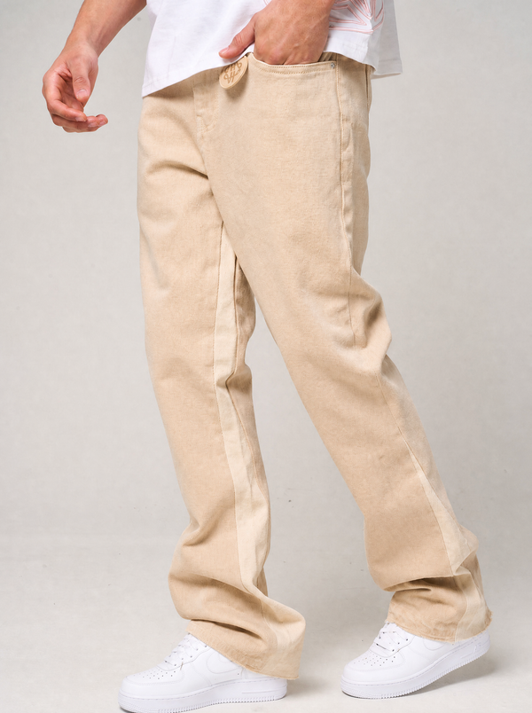 Maranello Beige Flare Denim