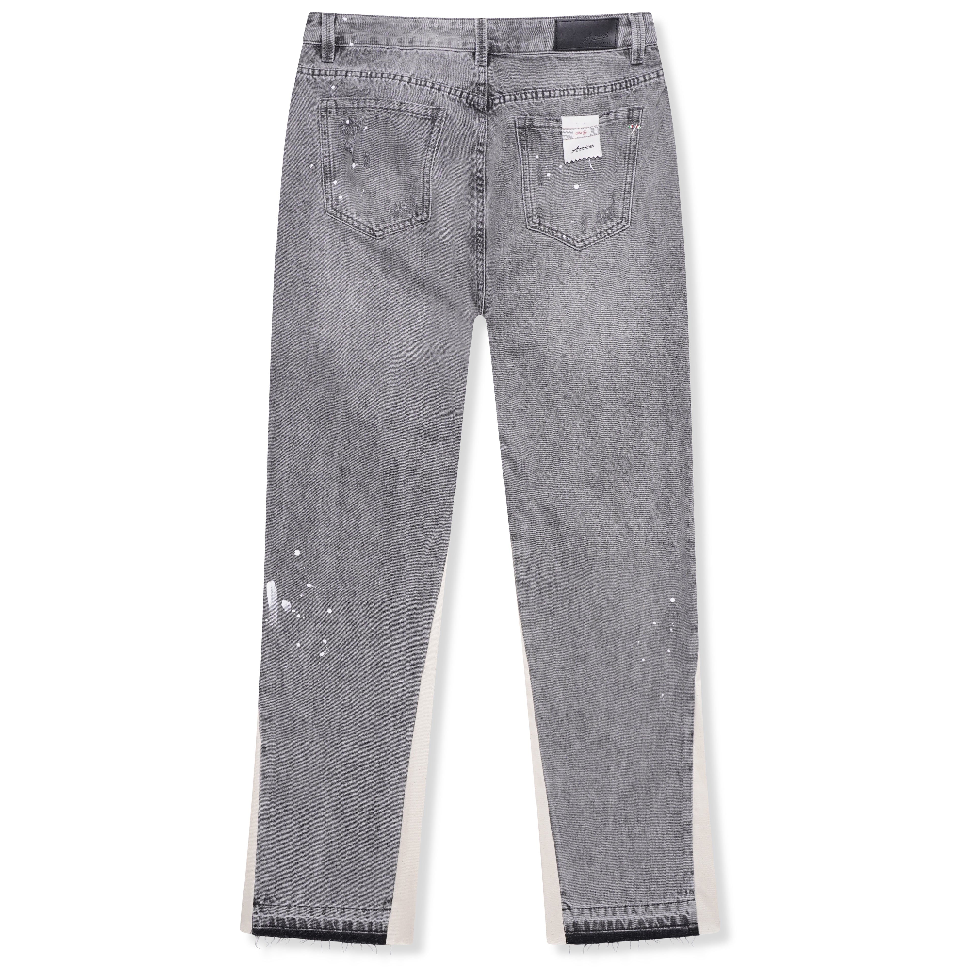 Gris Maranello con Mezclilla Acampanada