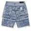 Sassari Frayed Blue Denim Shorts