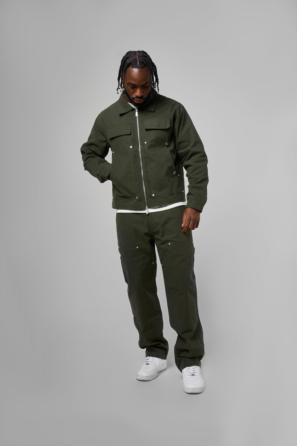 Wyatt Khaki Twill Overshirt