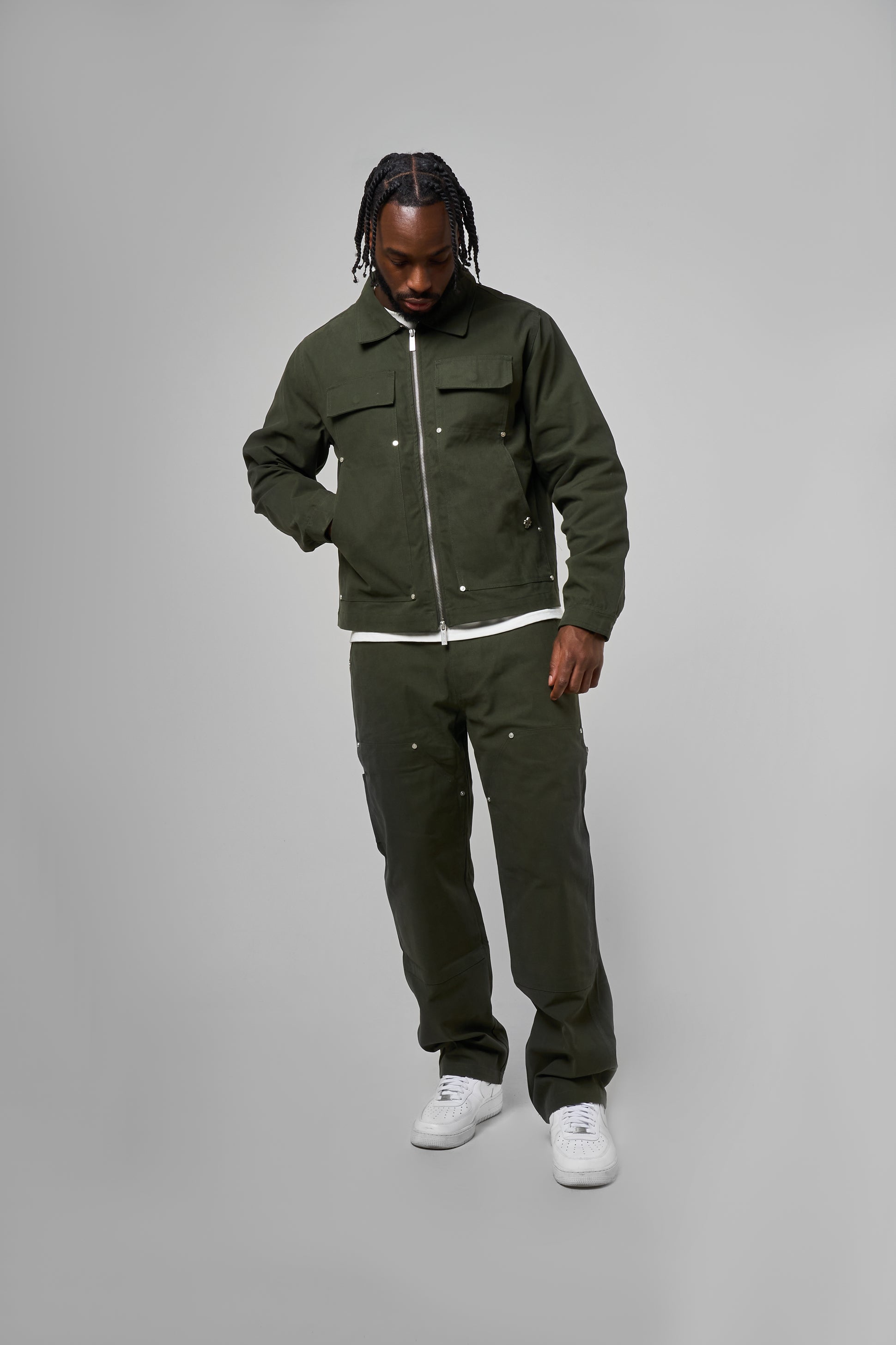 Wyatt Khaki Twill Overshirt