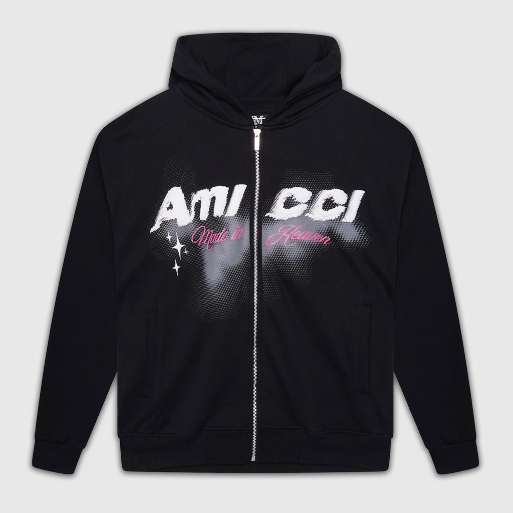 Sudadera con capucha gráfica Angeli negra