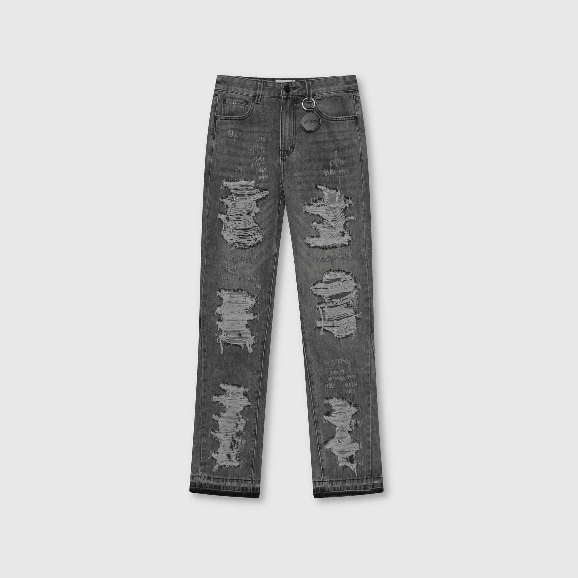 Jeans de mezclilla lavados en gris Sarrona