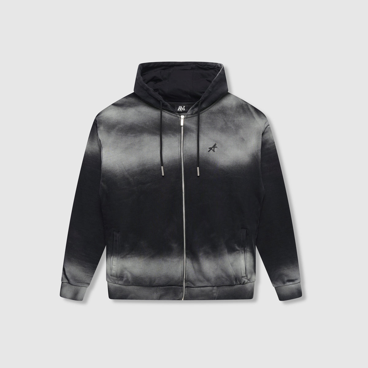 Levanto Zip Through Washed Hoodie