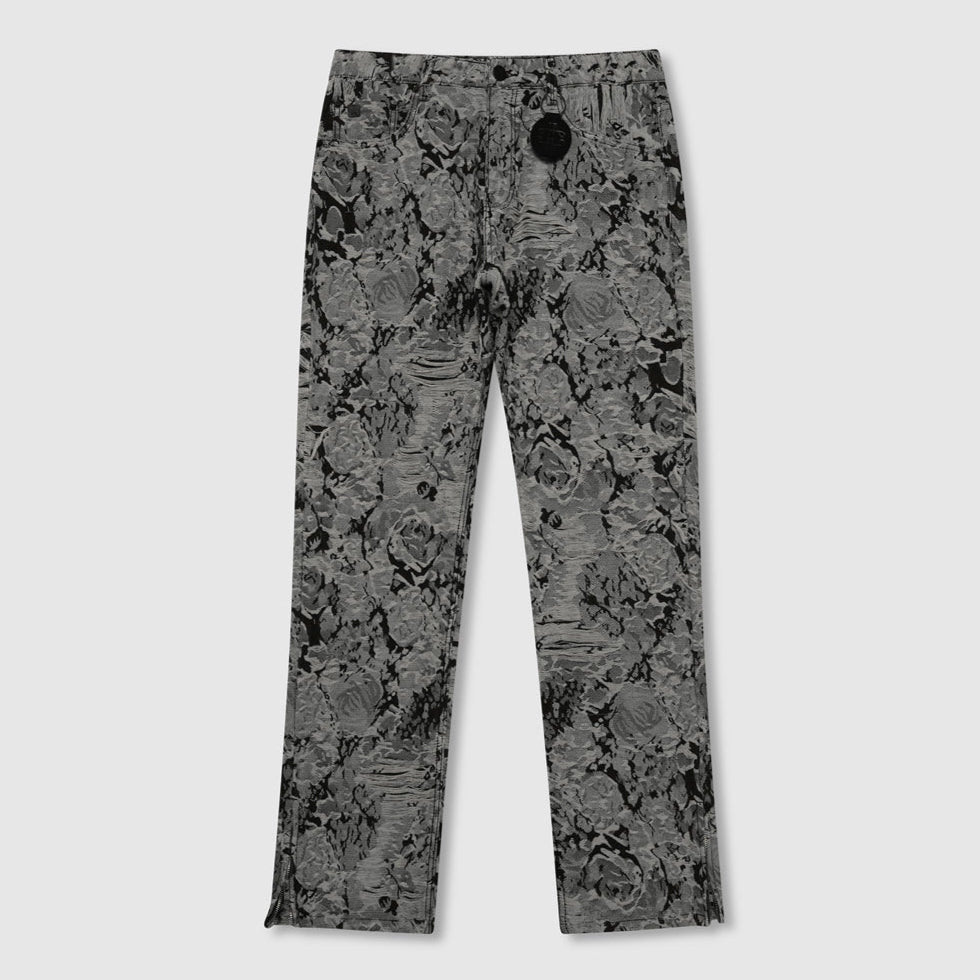 Jeans de mezclilla jacquard Amelio negros