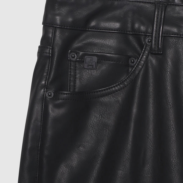 Pantalón de Cuero Negro Dario