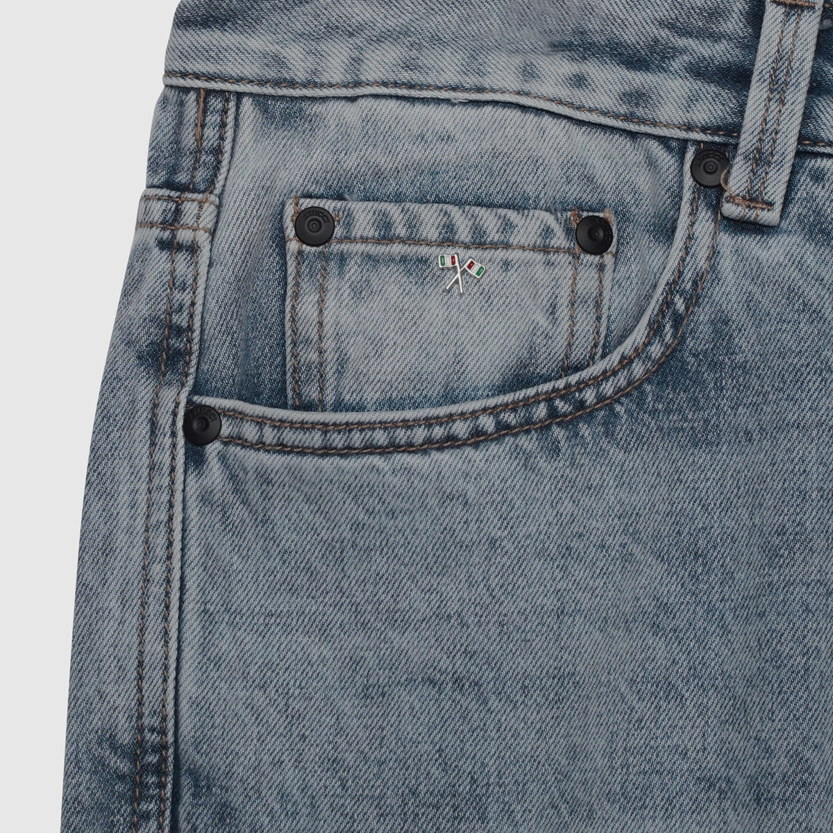 Jeans de mezclilla azul Maranzo