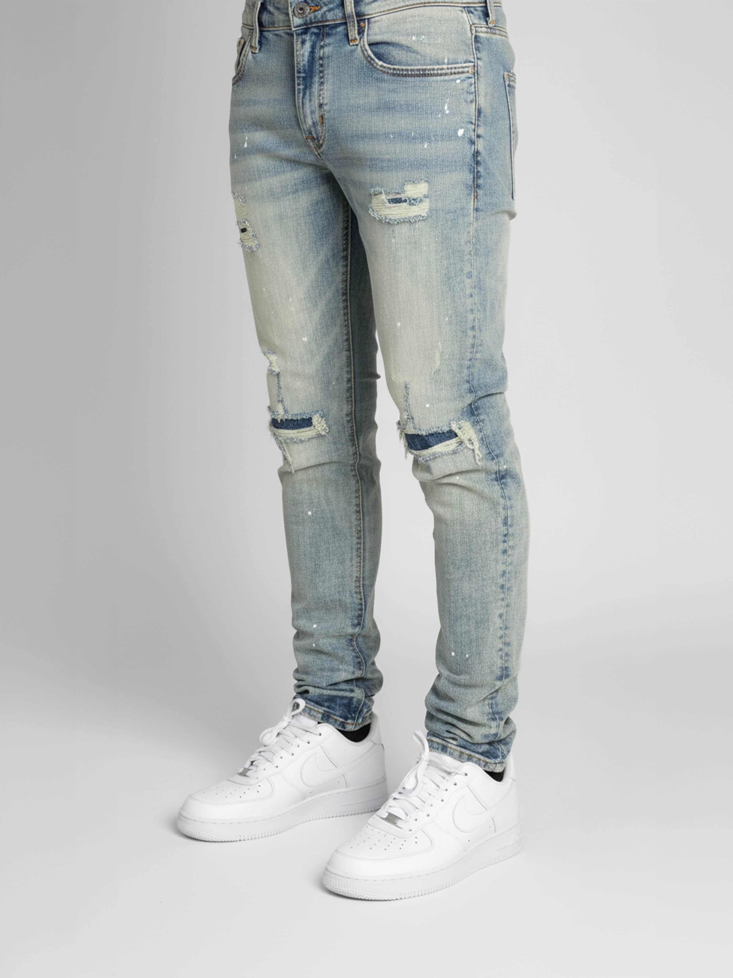 Caruso Tinted Blue Skinny Jean