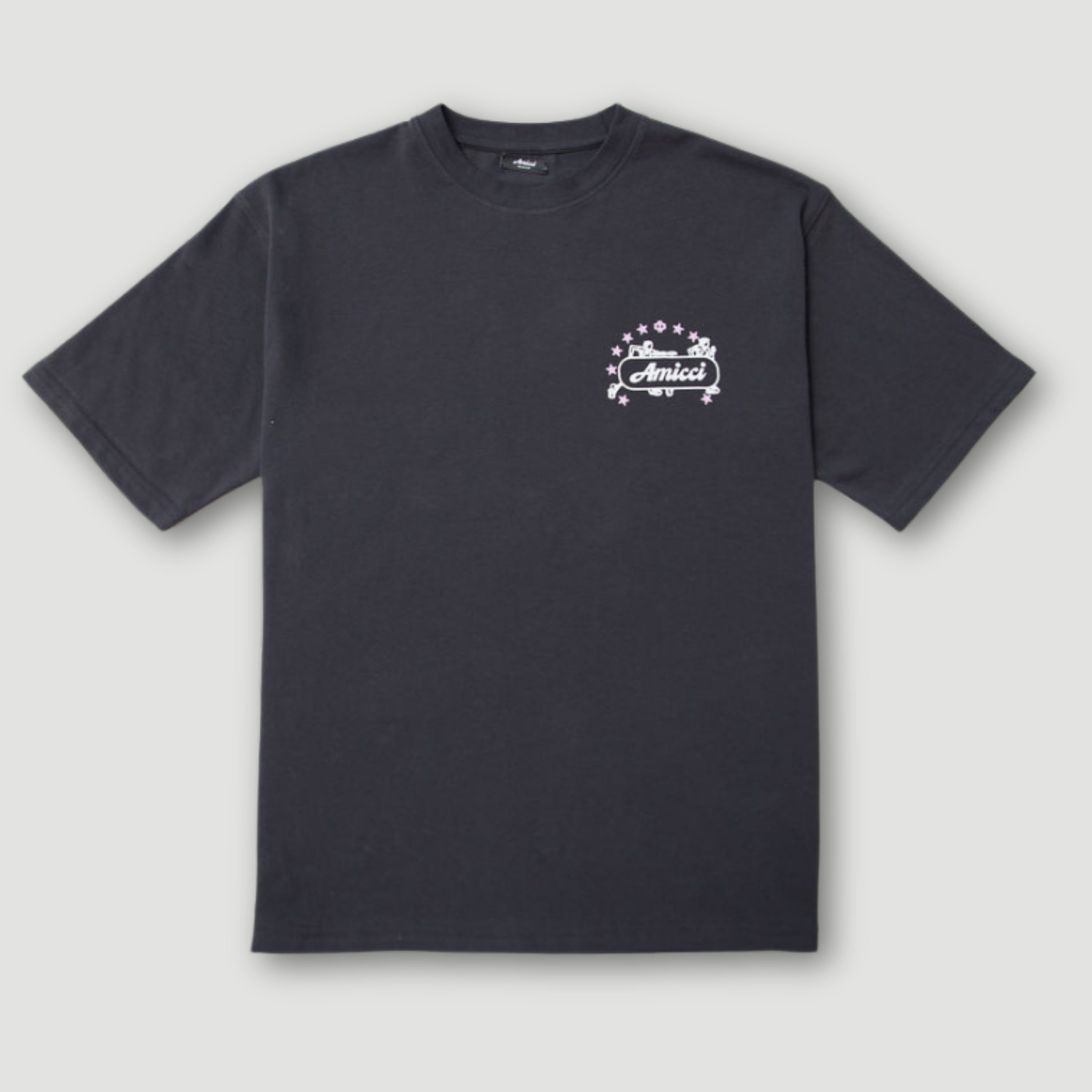 Camiseta gráfica Hasten negra