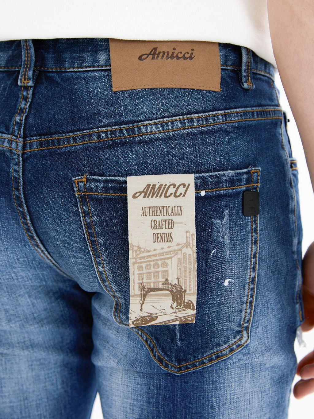 Jeans Skinny Marseille Azul Medio