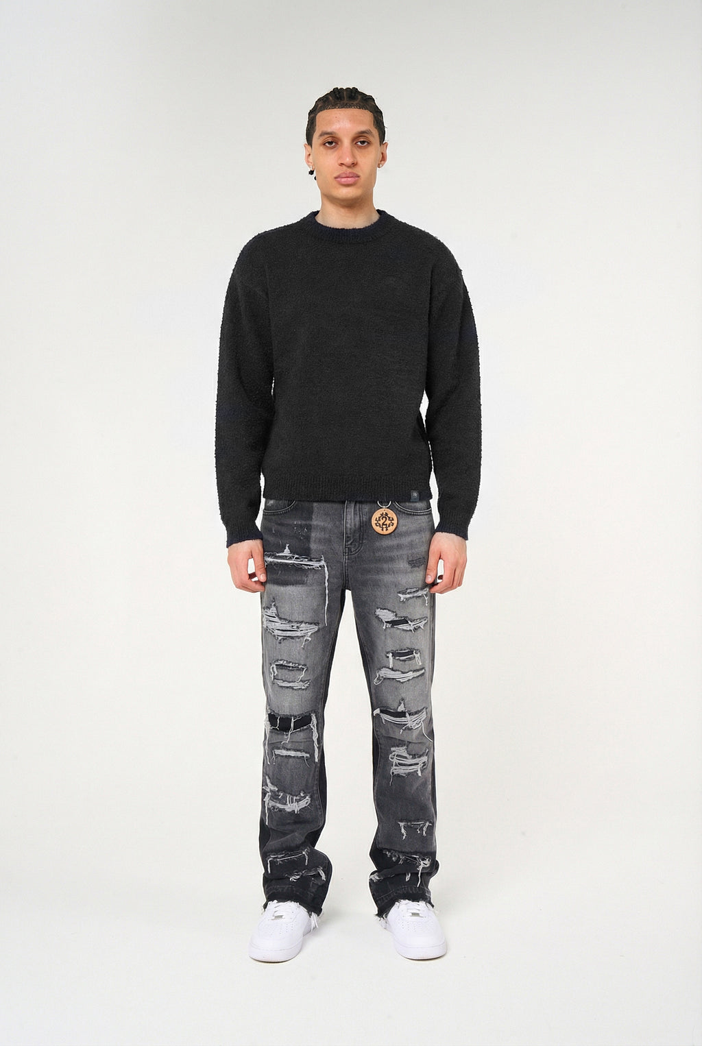 Imola Grey Flare Jean