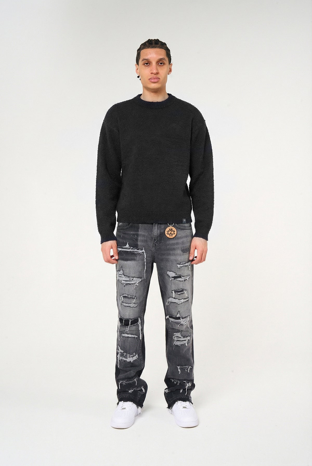 Imola Grey Flare Jean