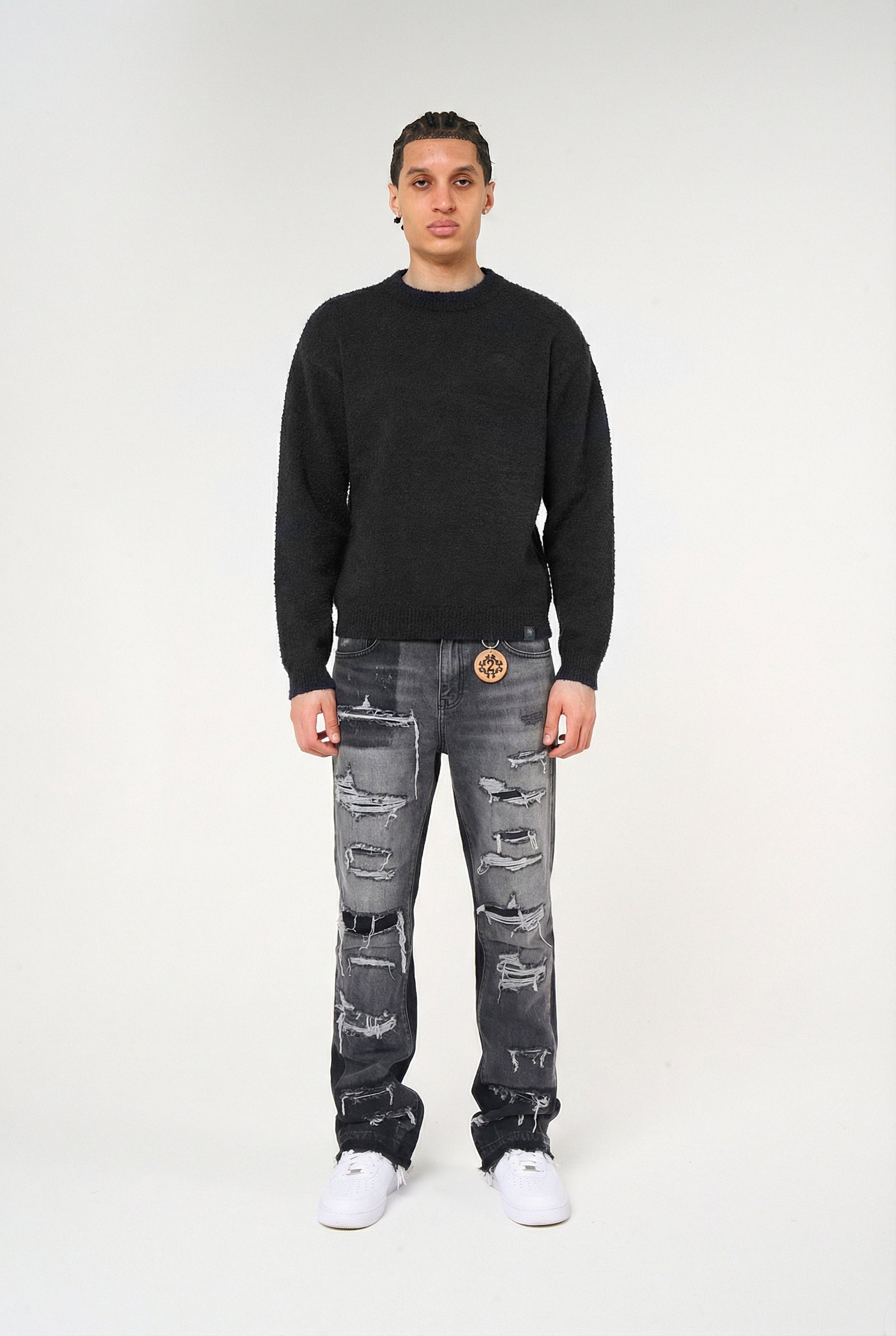 Imola Grey Flare Jean