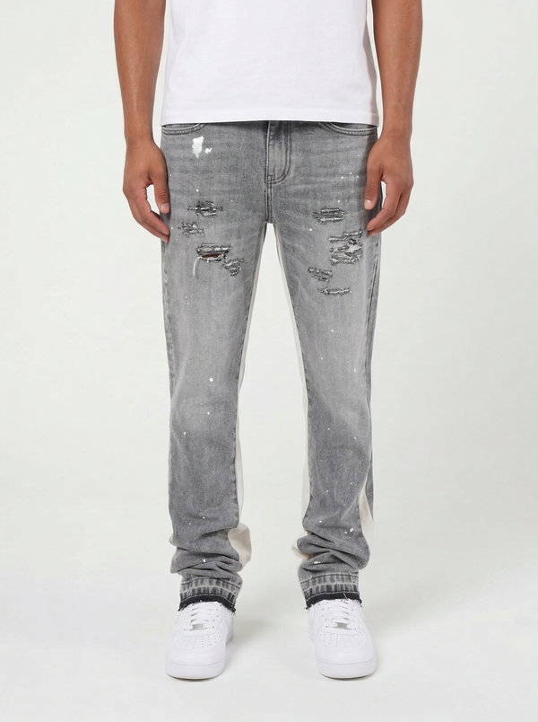 Maranello Grijs Flare Denim