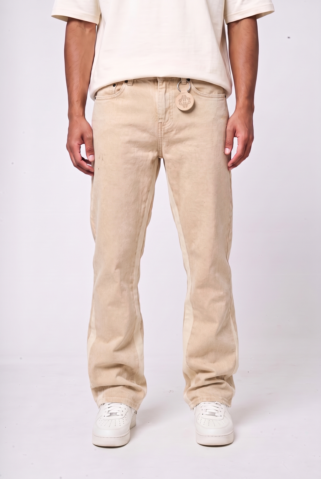 Maranello Beige Flare Jean