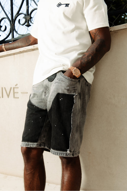 Adrano Grey Carpenter Shorts
