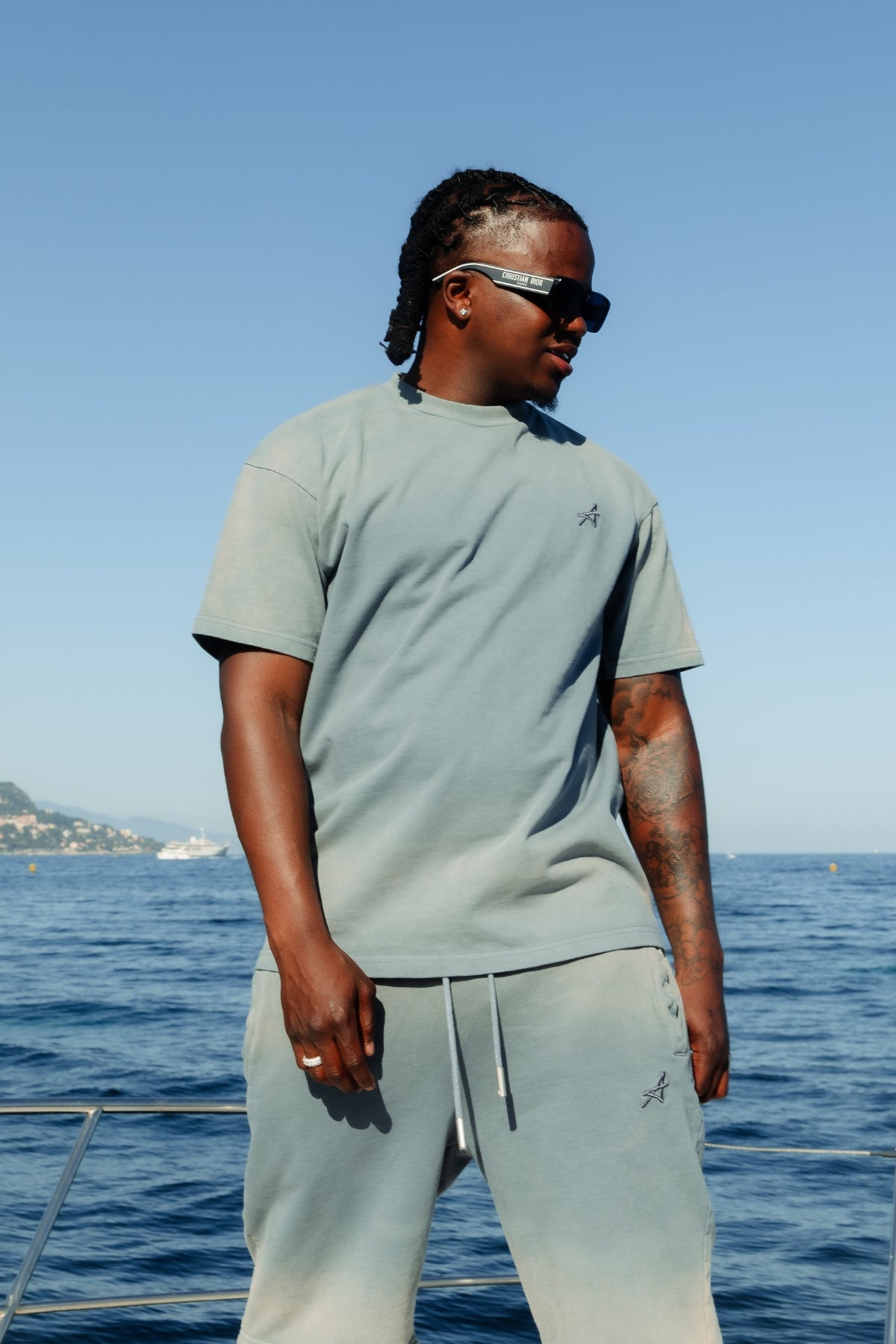 Levanto Washed T shirt Blue