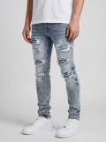 Sanko Blue Bandana Skinny Jean