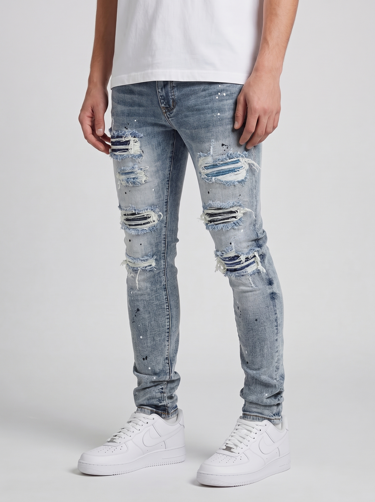 Sanko Blue Bandana Slim Jean