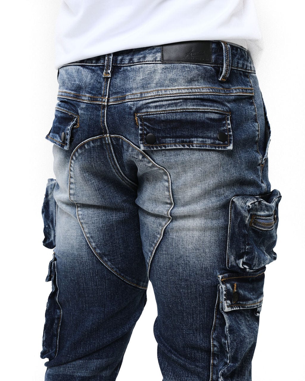 Amicci Jeans Cassara Cargo Jeans Blue