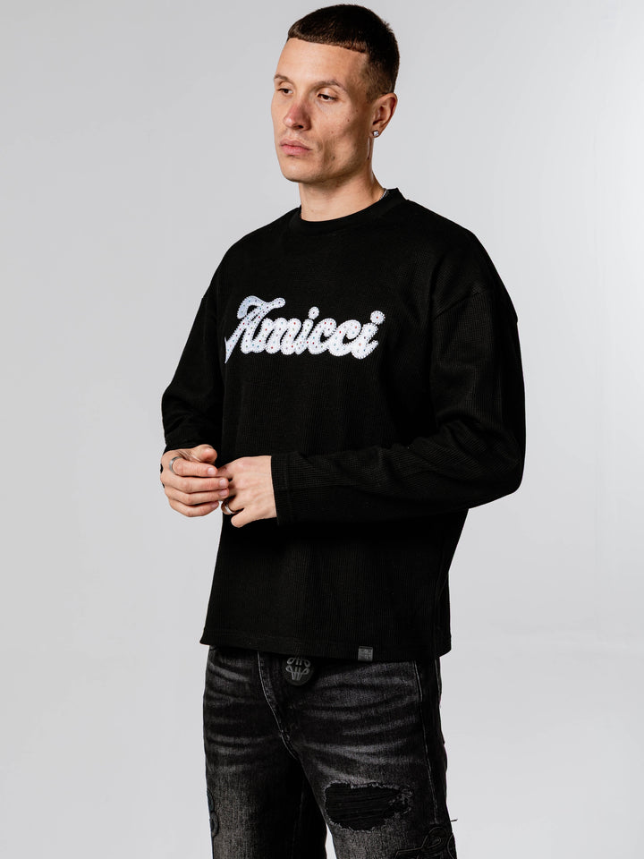 Black Amicci Script Sweatshirt