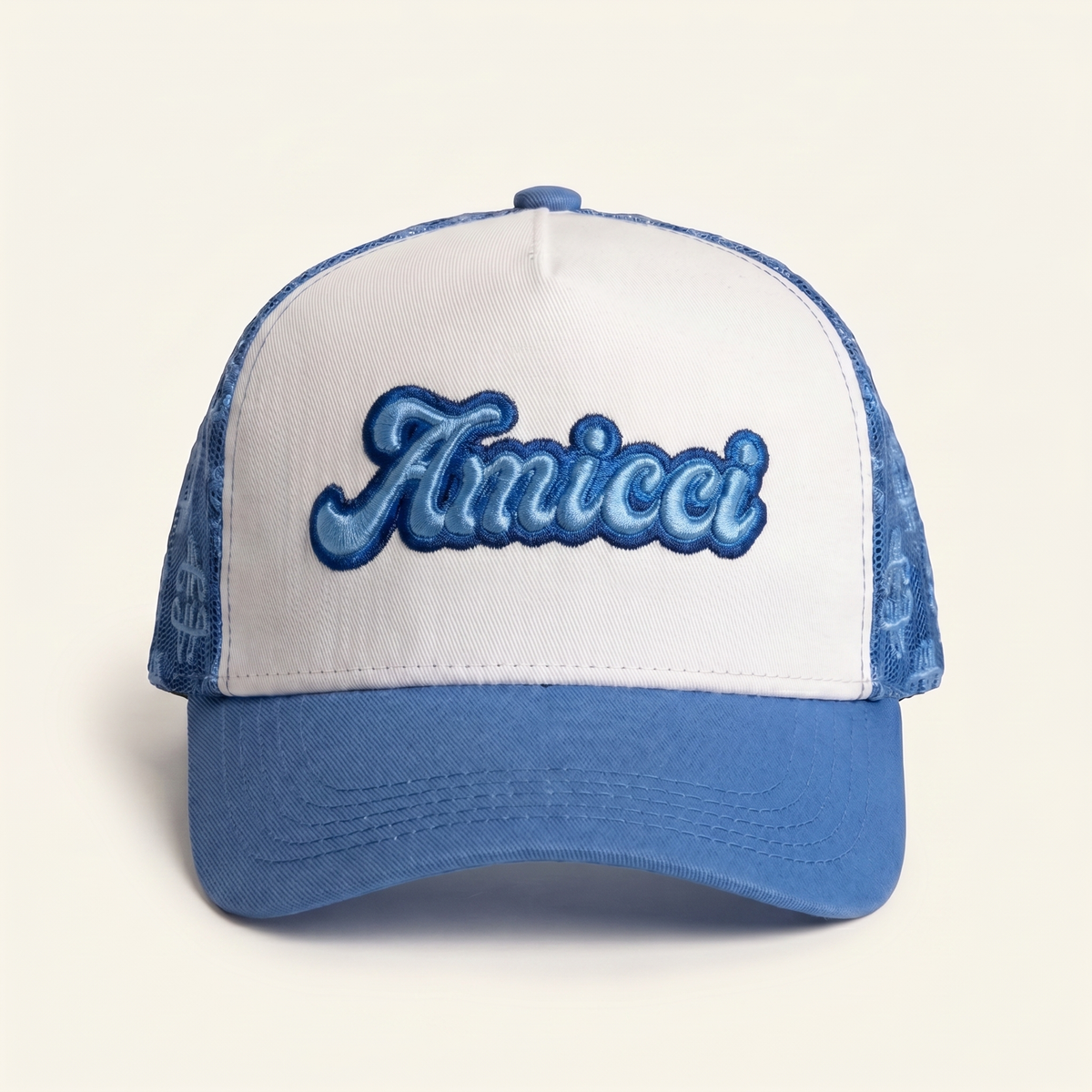 Gotti Embroidery Mesh Cap Blue