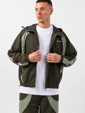 Placido Green Shell Windbreaker