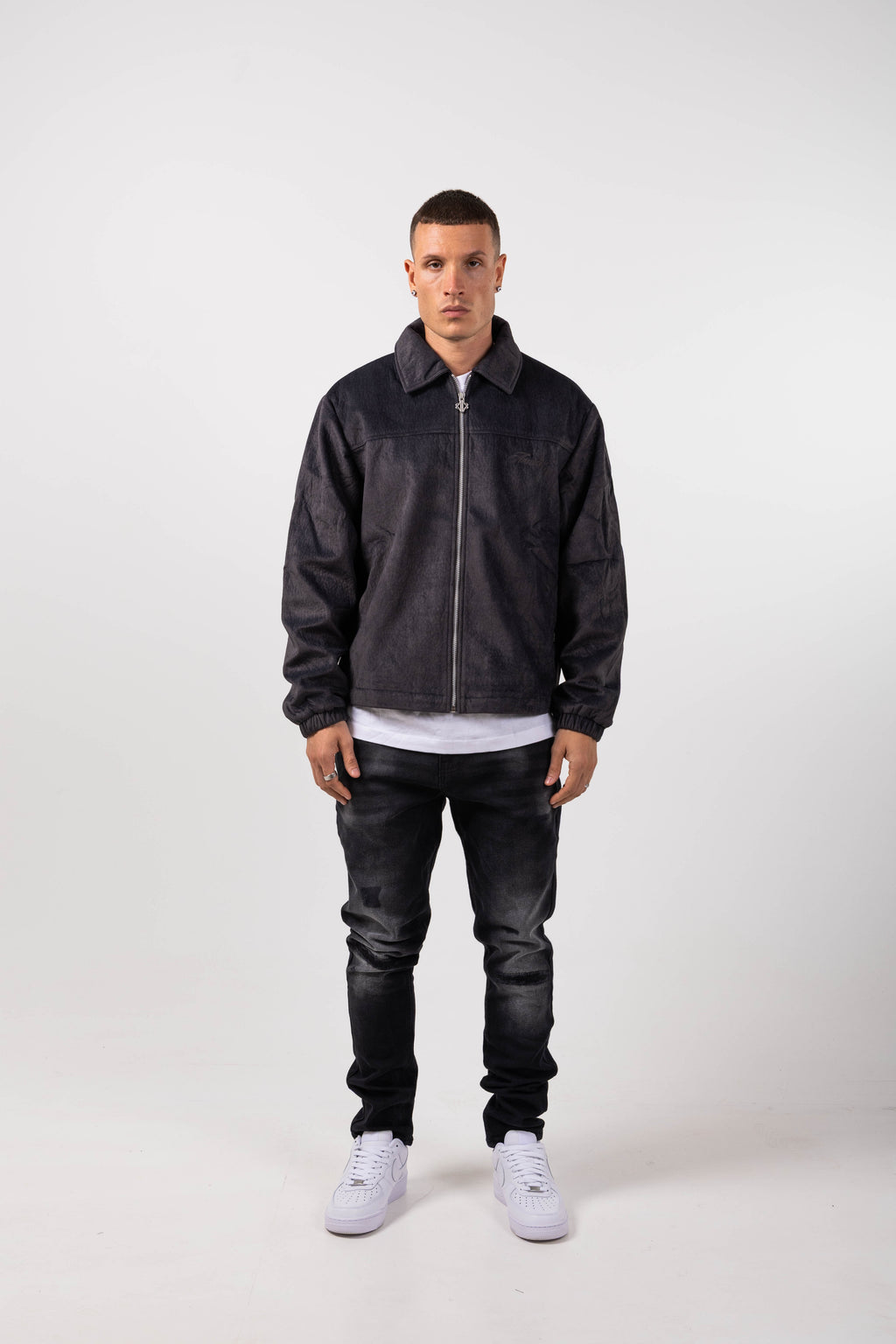 Gianni Suede Coach Jacket
