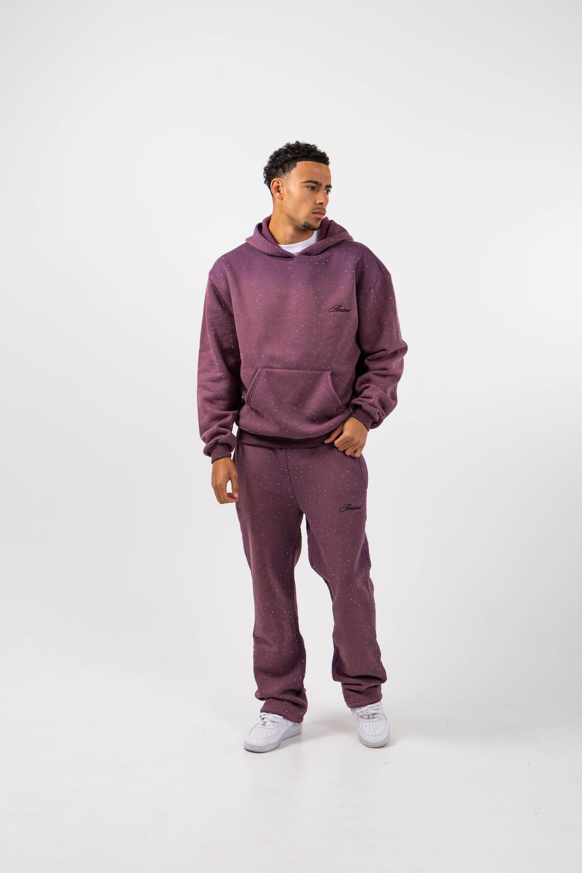 Massimo Embellished Plum Jogger