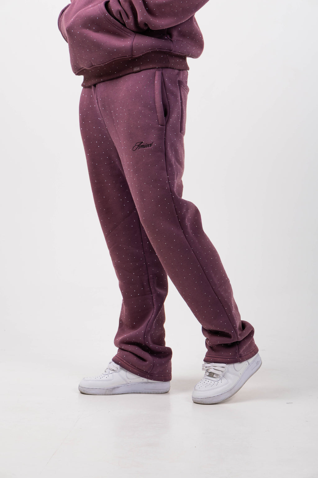Massimo Embellished Plum Jogger