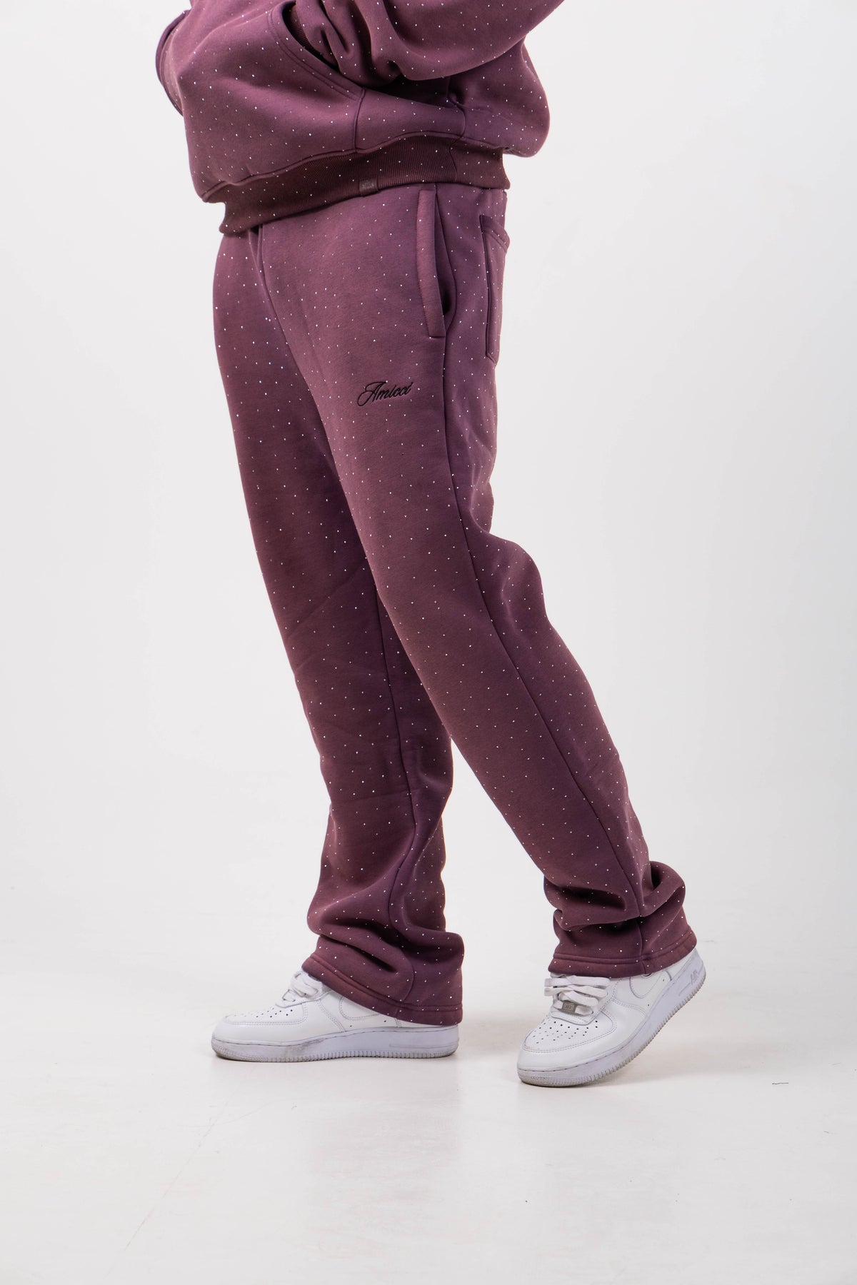 Massimo Embellished Plum Jogger