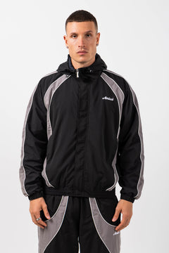 Placido Black Shell Windbreaker