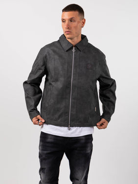 Vittorio Charcoal Coach Jacket