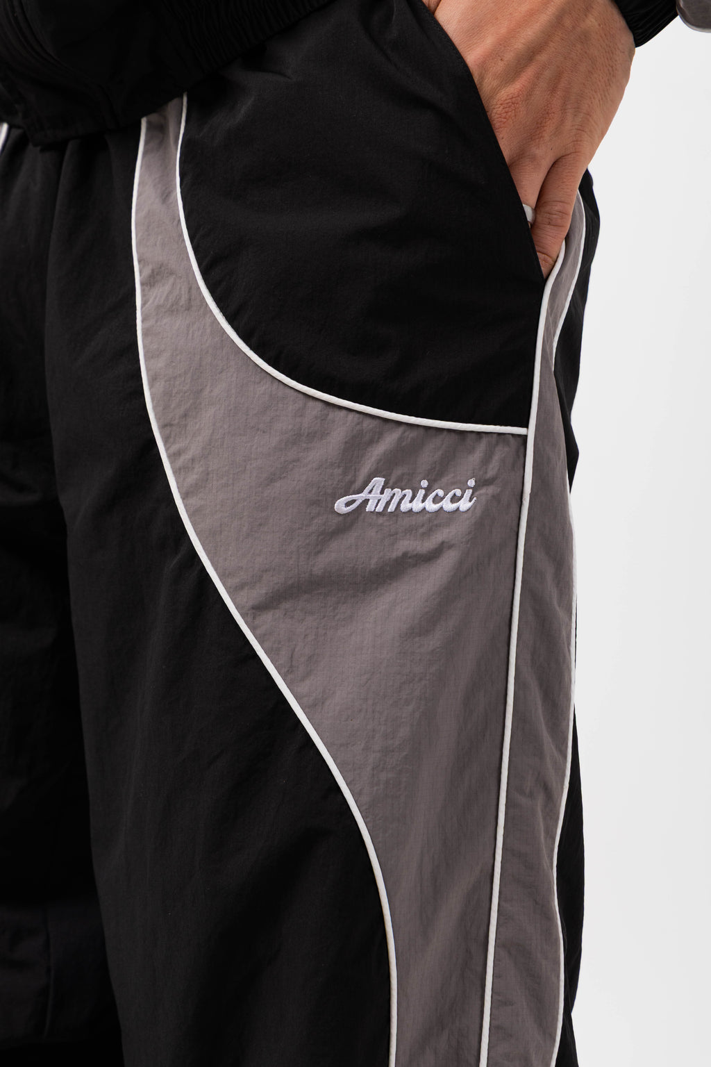 Placido Black Shell Pant
