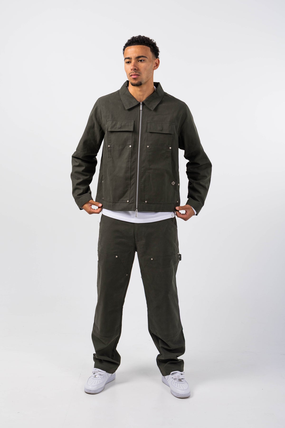 Wyatt Khaki Twill Overshirt