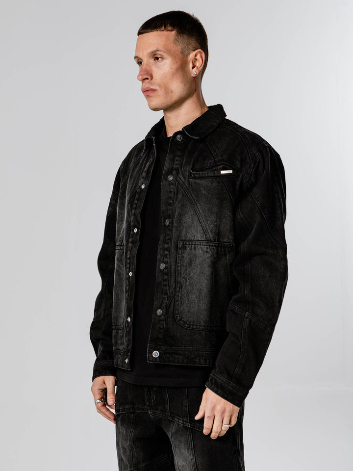 Larrea Black Denim Jacket