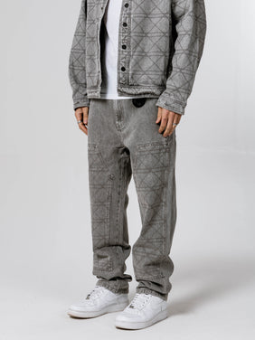 Potenza Grey Straight Fit Jean