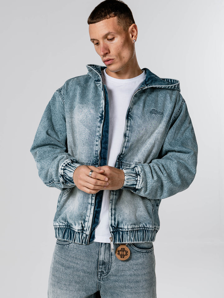 Teamster Blue Padded Denim Jacket