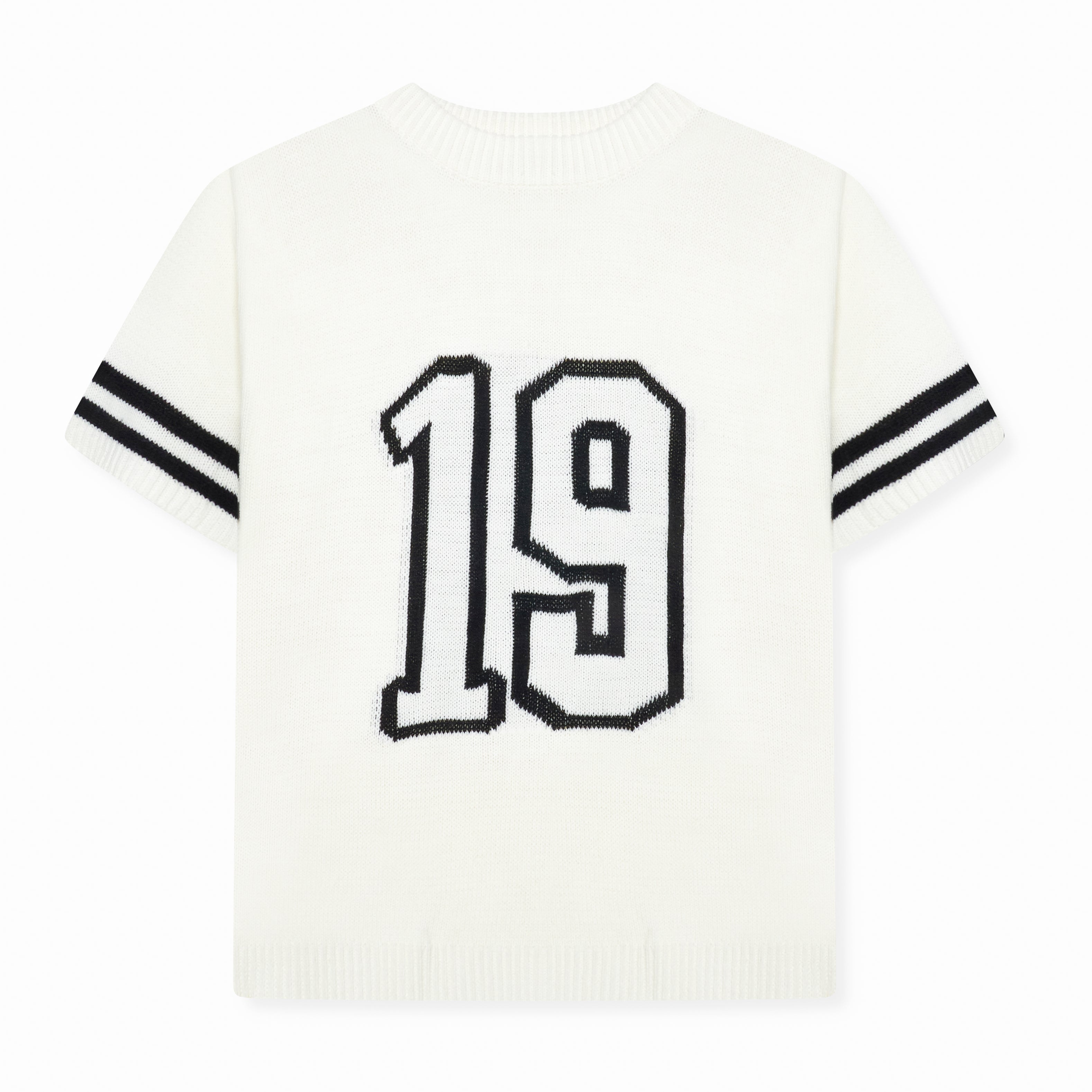 Camiseta de punto Nantes blanca