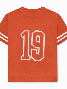 Nantes Knitted Jersey Orange