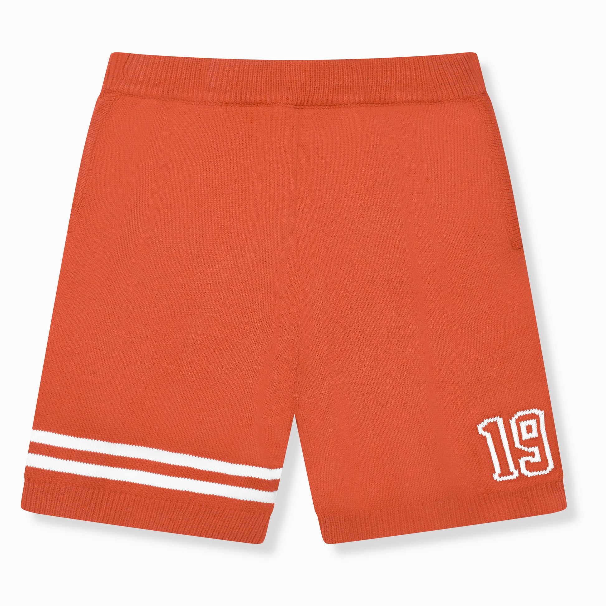 Pantalones Cortos de Punto Nantes Naranja