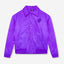 Chaqueta Bomber con Cuello Laredo Púrpura
