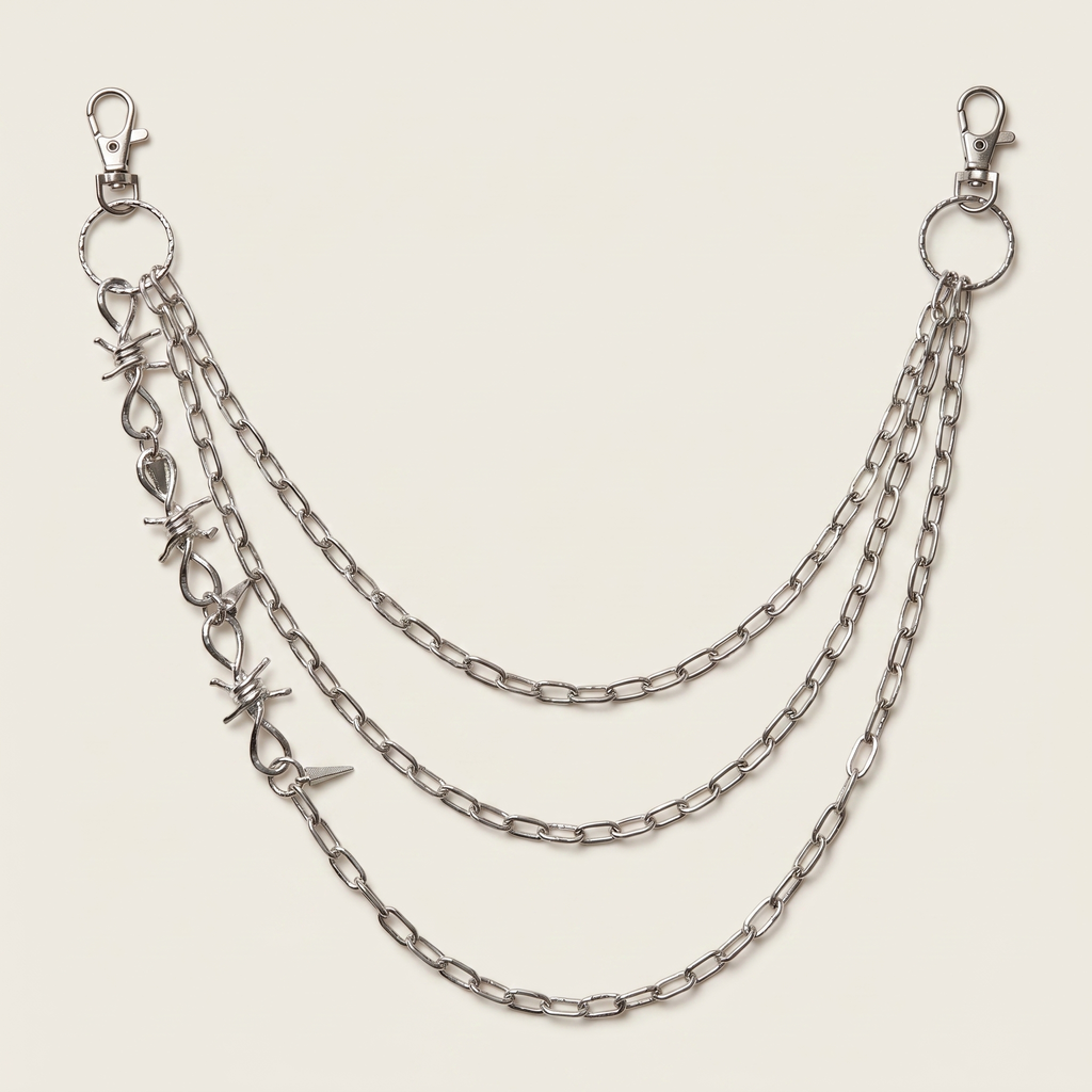 Gelaagde Zilveren Ketting
