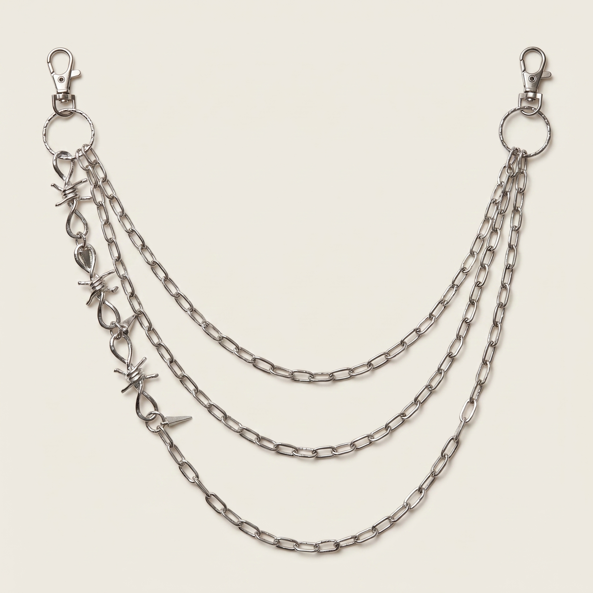 Layered Silver Point Necklace