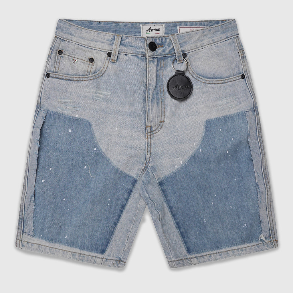 Adrano Light Blue Carpenter Shorts