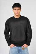 Pandan Black Waffle Long Sleeve T Shirt