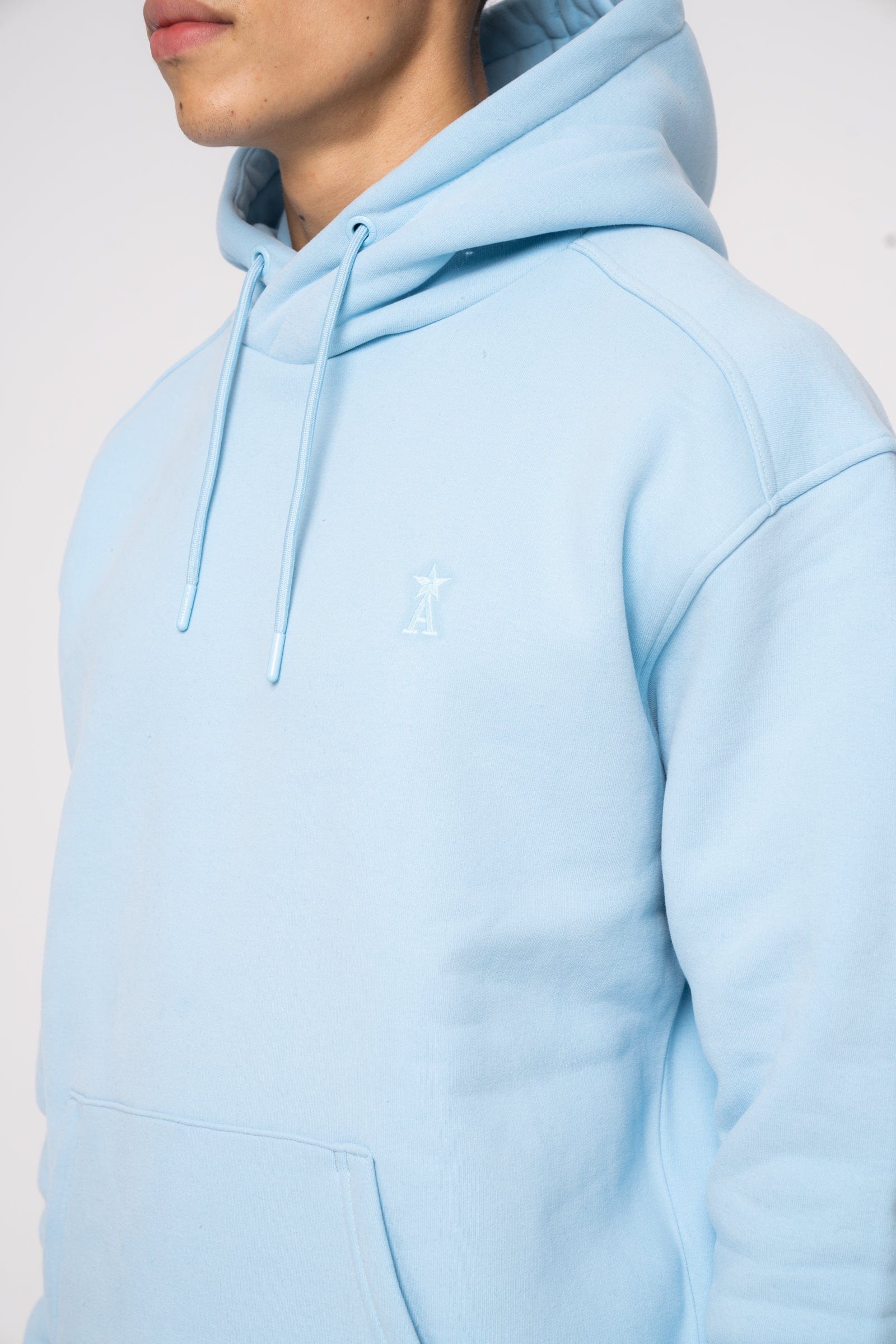 Amicci Hoodies Basic Hoodie Baby Blue